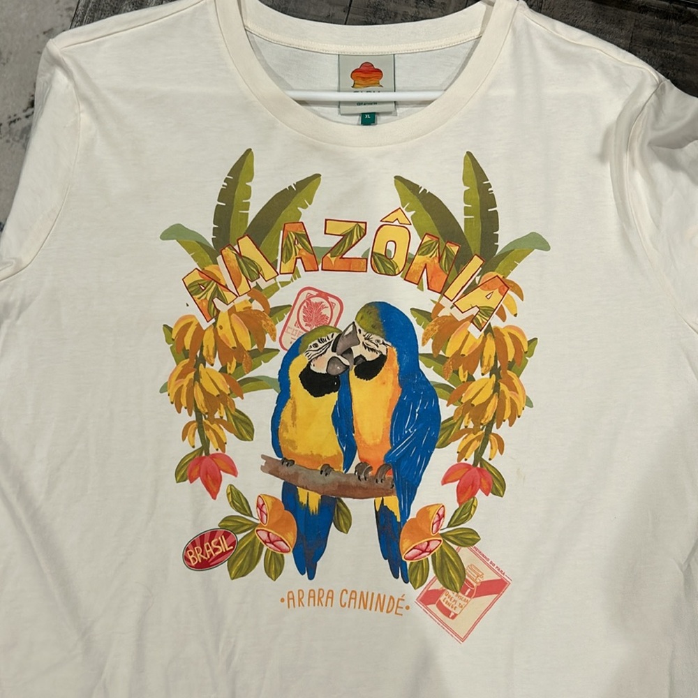 FARM Rio Amazonia tropical 100% cotton women t shirt - Picture 12 of 15